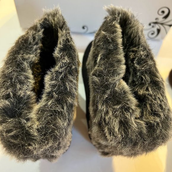 New Womens Faux Fur Ankle Fashion Boots NIB - Picture 8 of 9